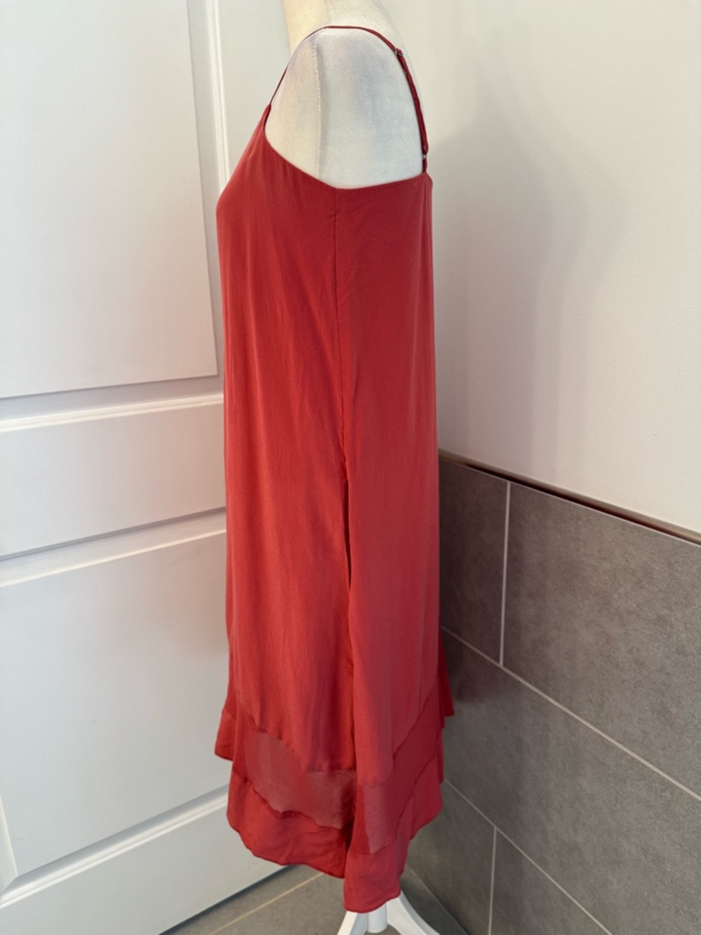 Madewell Silk Sheer-Stripe Cami Dress - size S - Picture 4 of 11